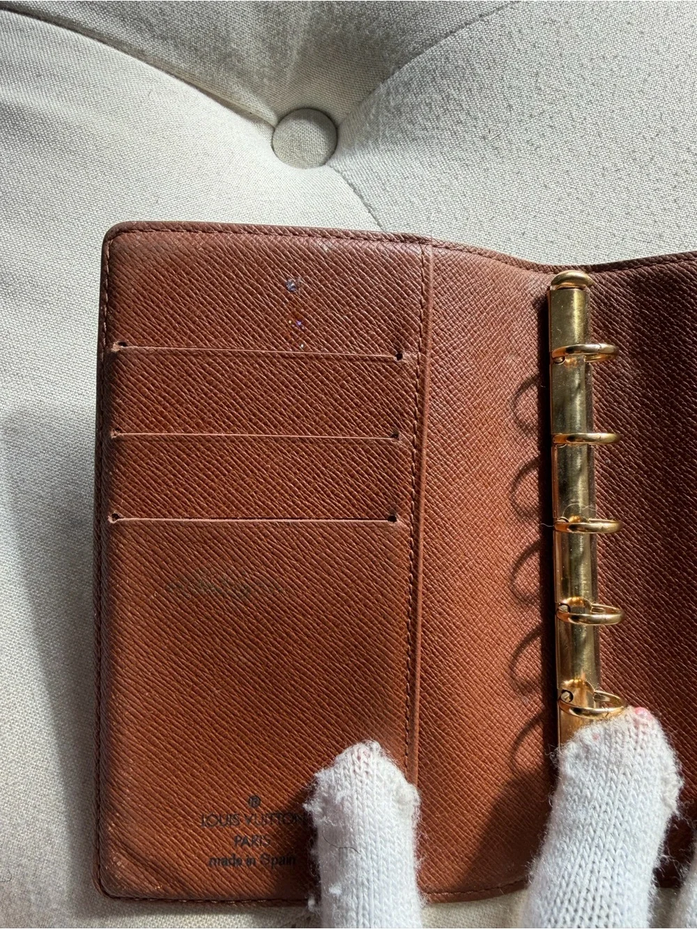 Authentic Louis Vuitton Monogram Canvas Card & Key Holder in Brown